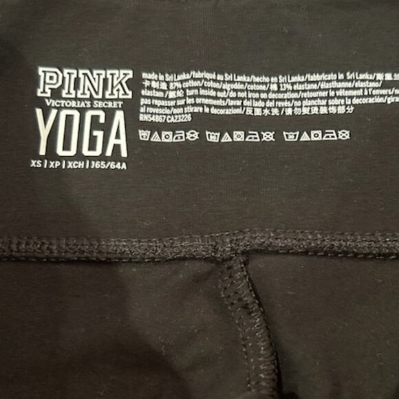 NWOT Pink Victoria's Secret Super Slim Strappy Yoga Leggings Pants - Picture 5 of 9